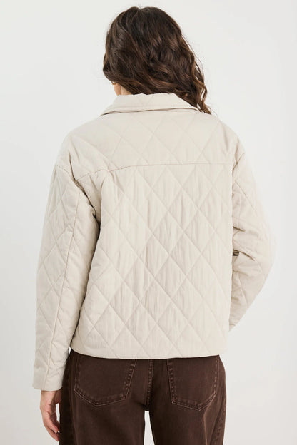 Among the Brave Absolute Collared Quilted Jacket - Putty