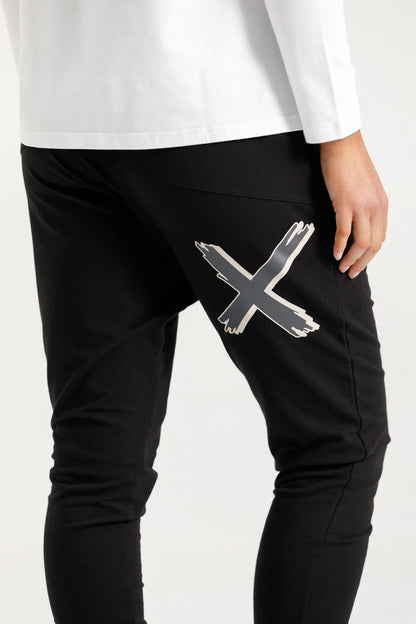 Homelee Winter Apartment Pants - Black with Shadow X