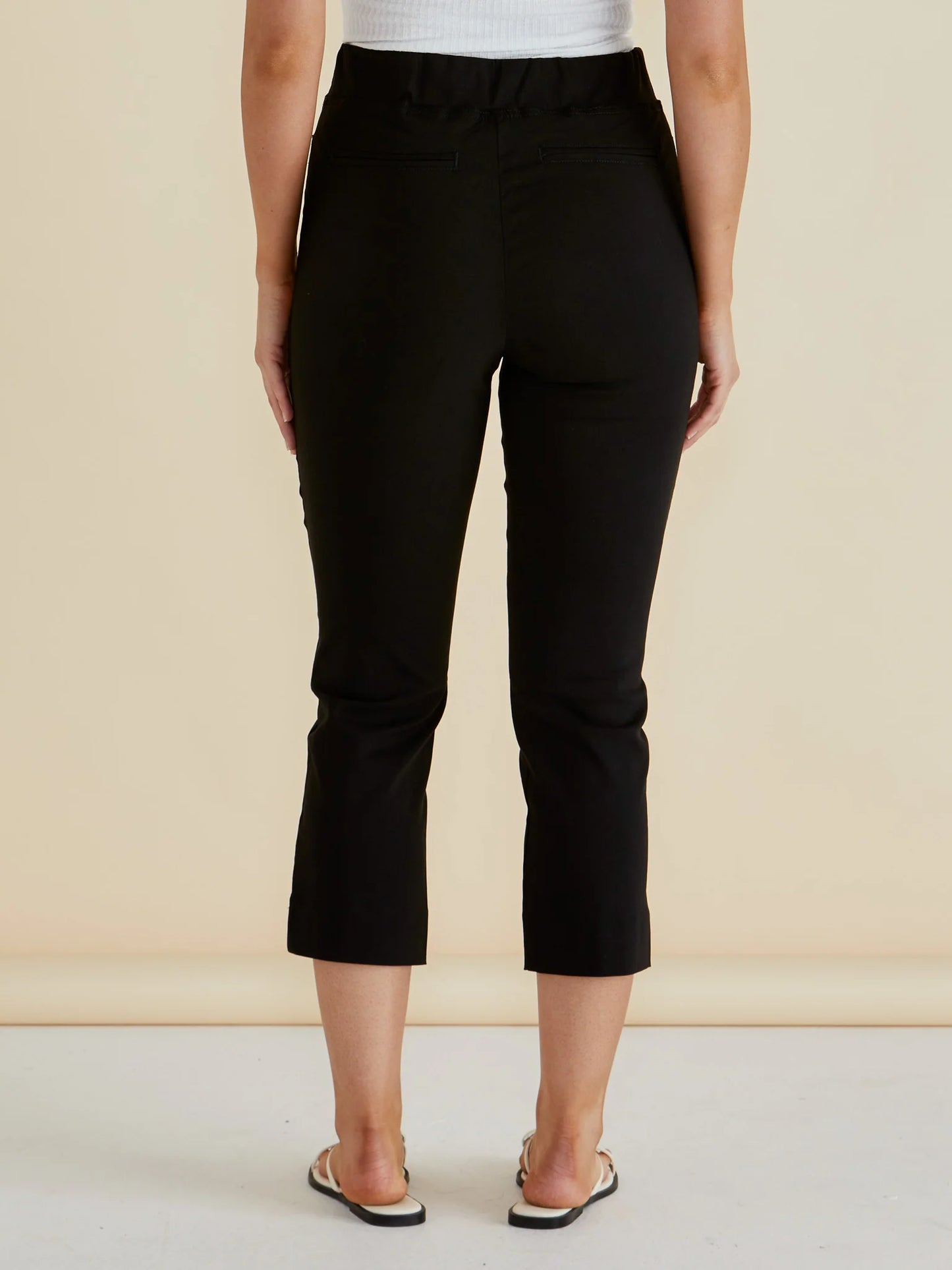 Betty Basics Crop Bengaline Pant - Black