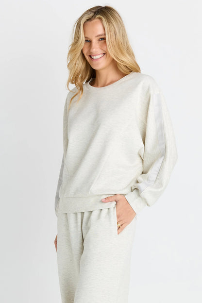 Betty Basics Marcy Sweatshirt - Grey Marle