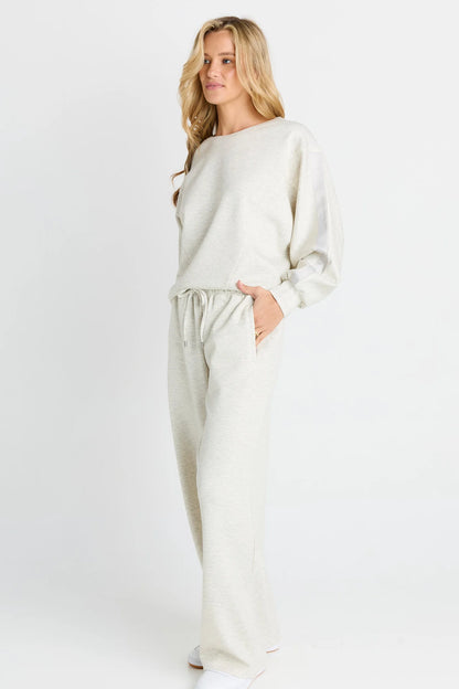 Betty Basics Marcy Trackpant - Grey Marle