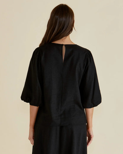 Betty Basics Belize Blouse - Black