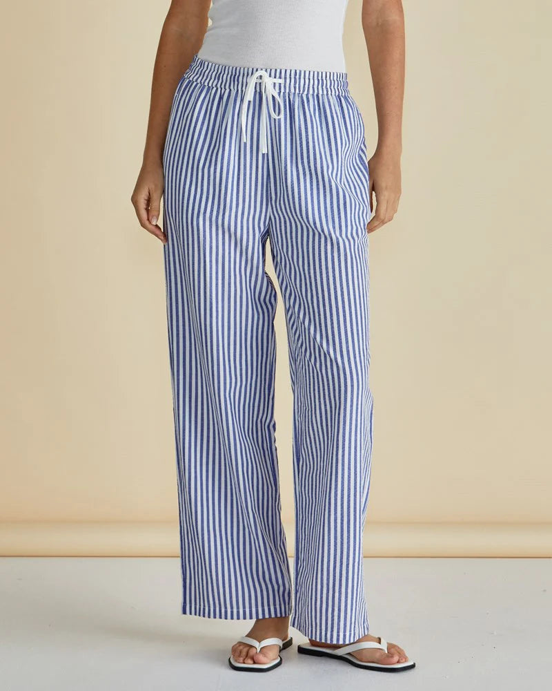 Betty Basics Georgie Pants - Navy Stripe