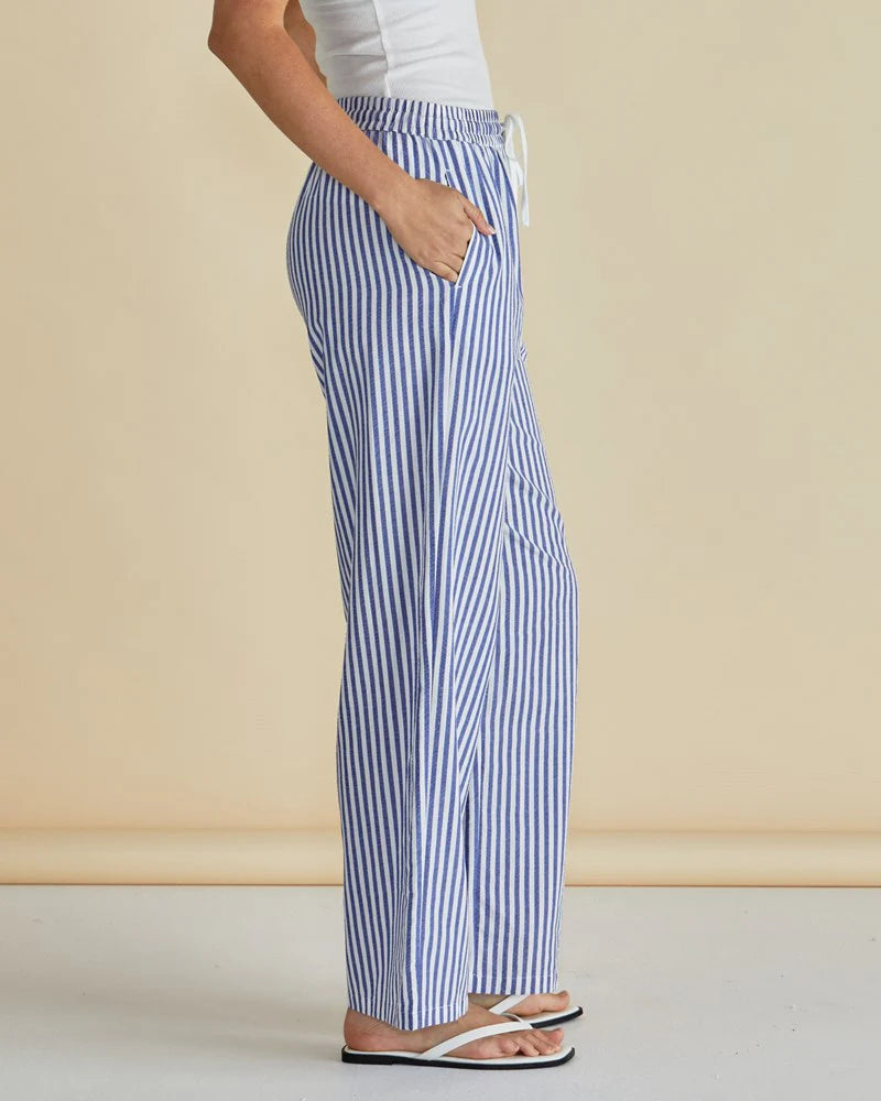 Betty Basics Georgie Pants - Navy Stripe