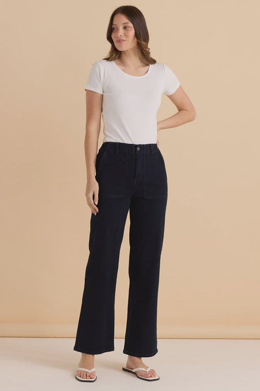 Betty Basics Relax Worker Jean - Blue Smoke