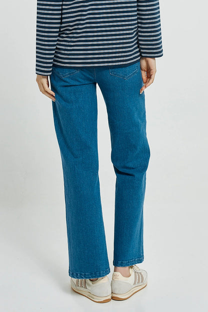 Betty Basics Patch Pocket Jean - Vintage Blue