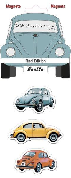 Artisanal VW Bettle Magnet 3 pc Set in Blister Pack  - Final