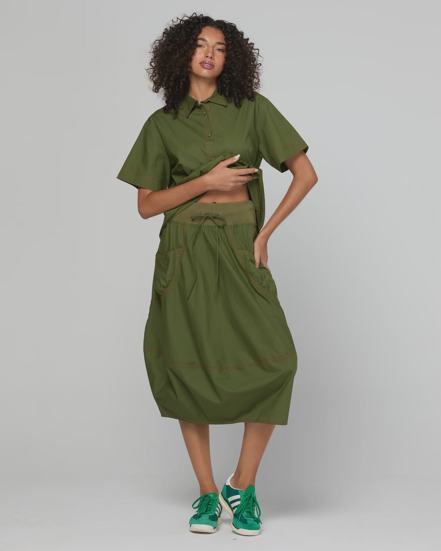 Boom Shankar Guru Skirt - Chive