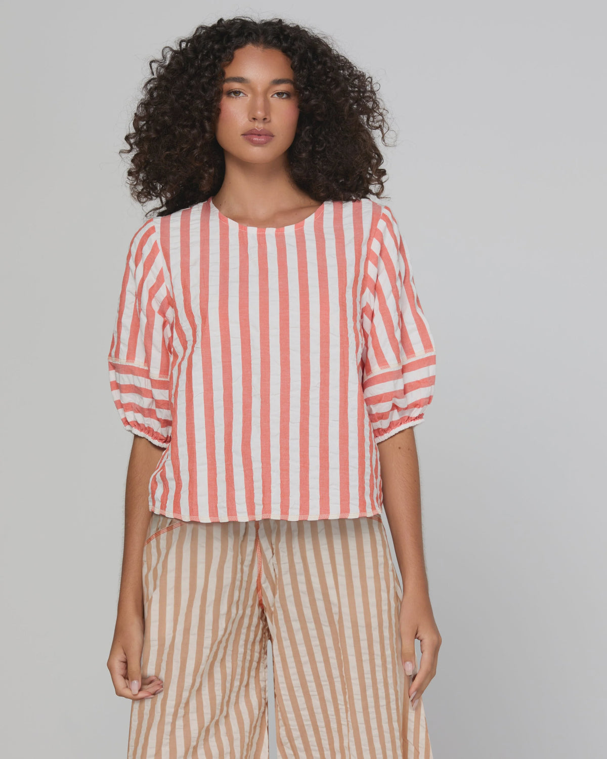 Boom Shankar Ava Top - Watermelon Stripe