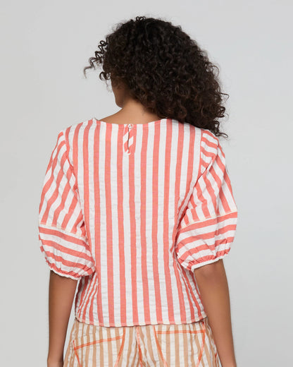 Boom Shankar Ava Top - Watermelon Stripe