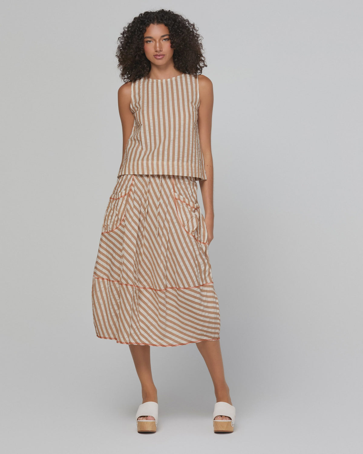Boom Shankar Guru Skirt - Sandy Stripe