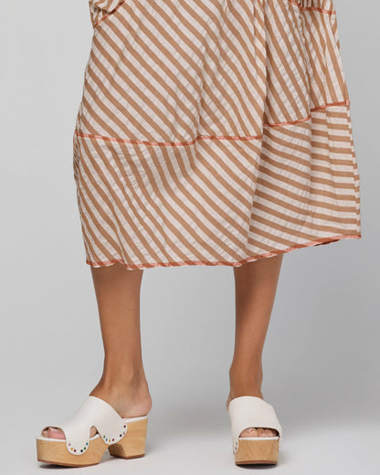 Boom Shankar Guru Skirt - Sandy Stripe
