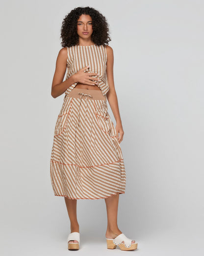 Boom Shankar Guru Skirt - Sandy Stripe
