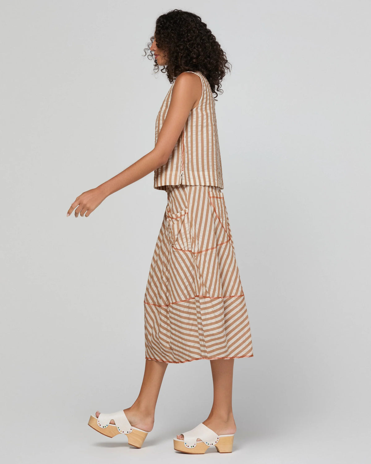 Boom Shankar Guru Skirt - Sandy Stripe