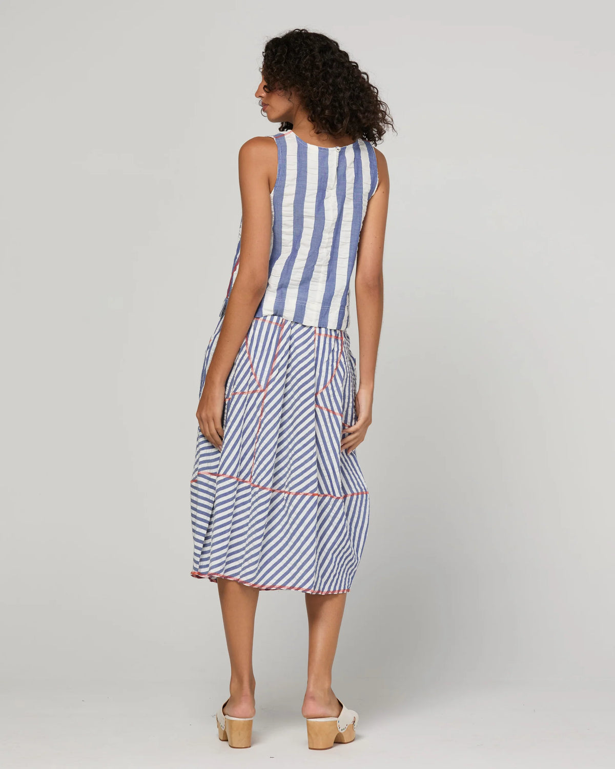 Boom Shankar Guru Skirt - Ocean Stripe