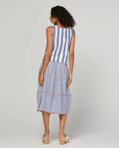 Boom Shankar Guru Skirt - Ocean Stripe