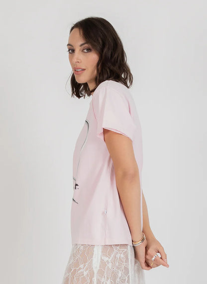 Federation Frankie Tee  Pinned Heart - Pink