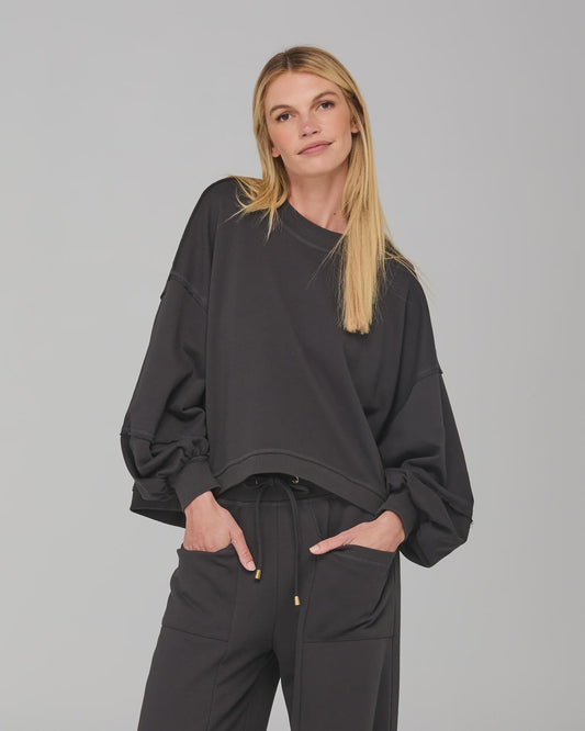 Boom Shankar Guru Sweater - Washed Black