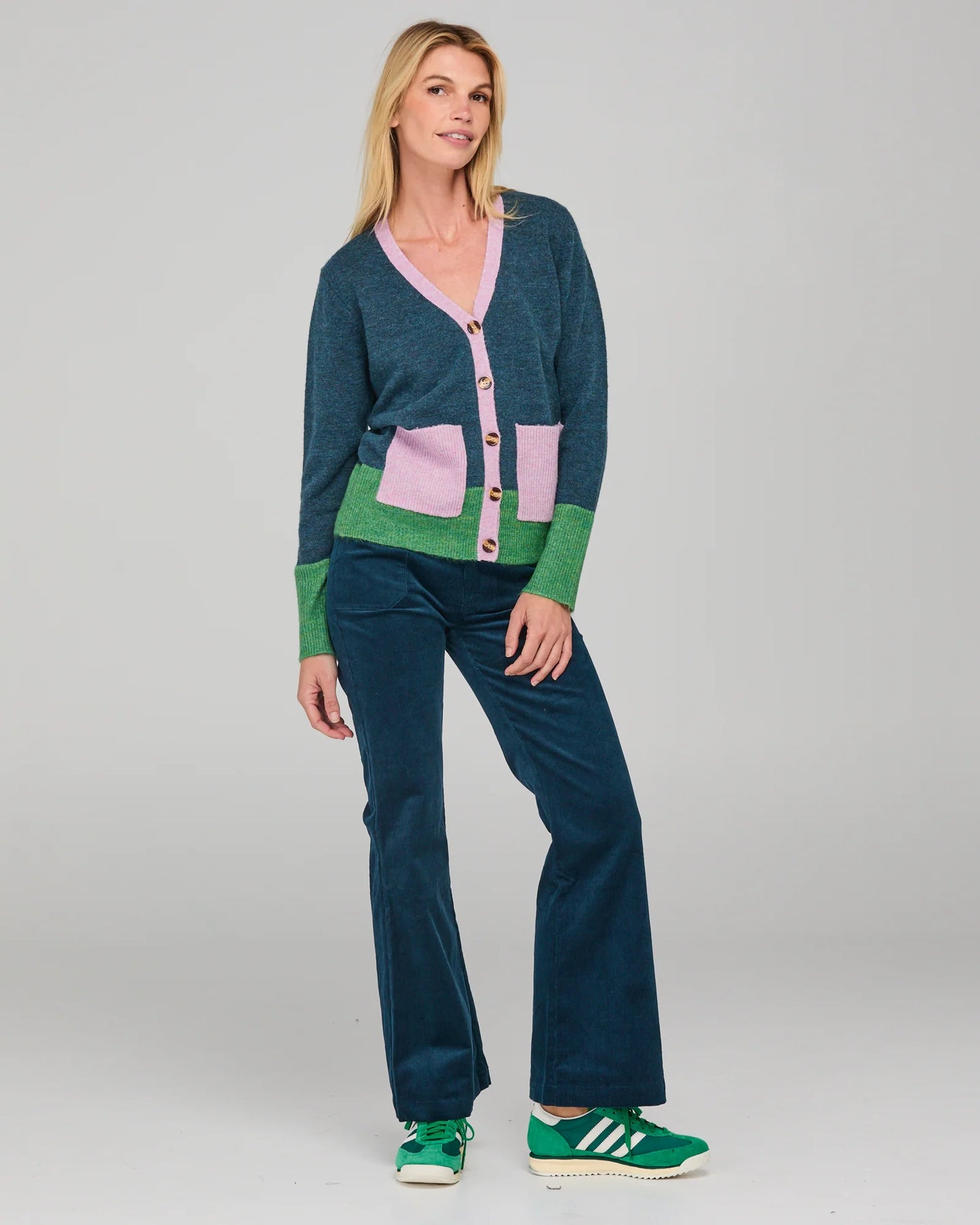 Boom Shankar Poet Cardigan - Blue Multi
