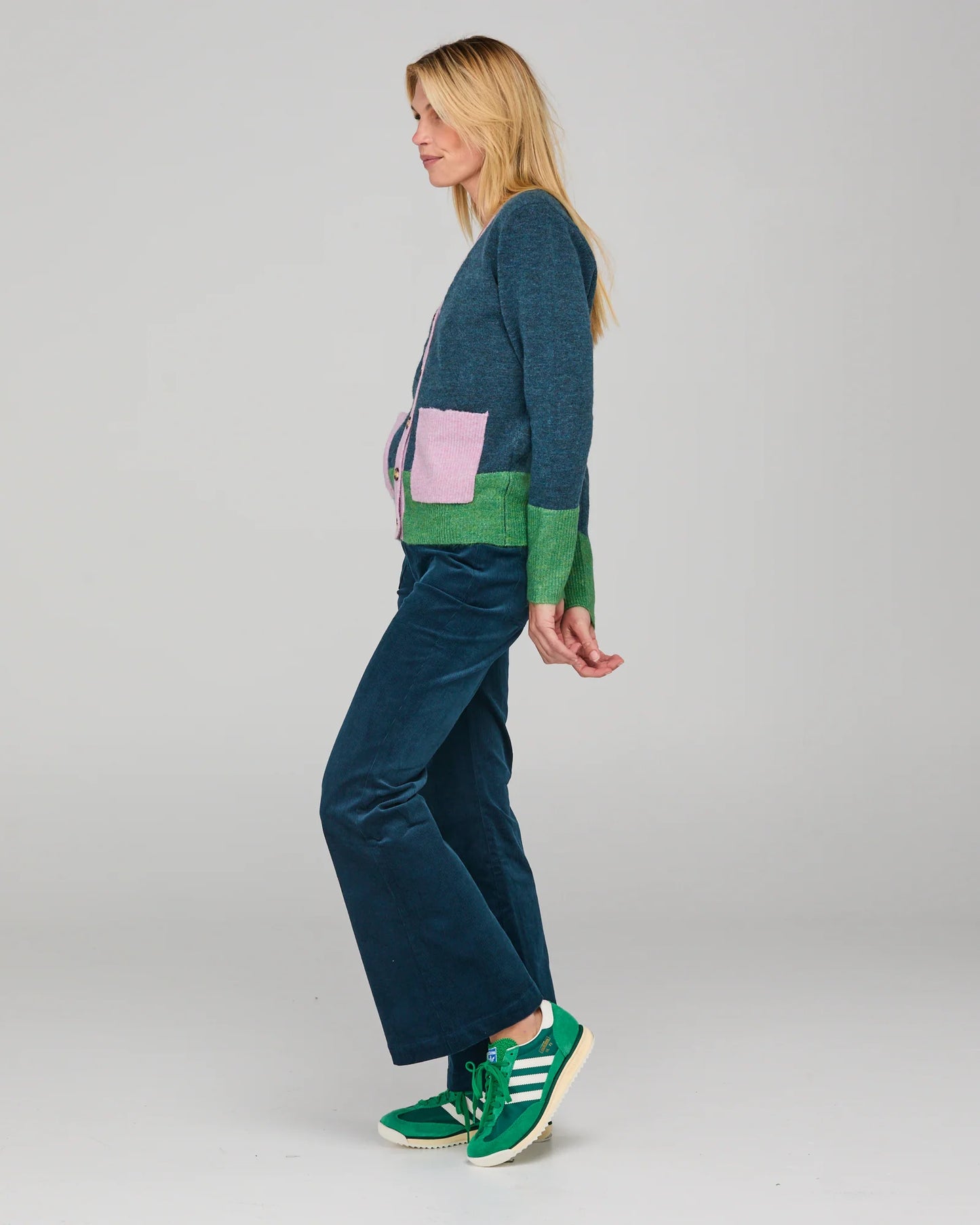 Boom Shankar Poet Cardigan - Blue Multi