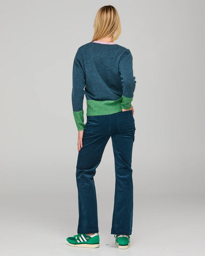 Boom Shankar Poet Cardigan - Blue Multi