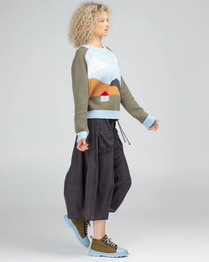 Boom Shankar Winter Guru Skirt - Slate