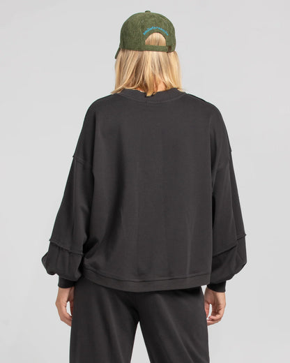 Boom Shankar Guru Sweater - Washed Black