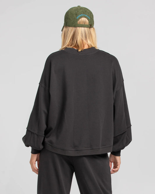 Boom Shankar Guru Sweater - Washed Black