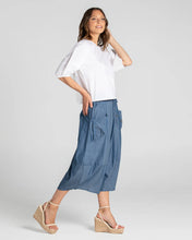 Load image into Gallery viewer, Boom Shankar Guru Skirt Chambray
