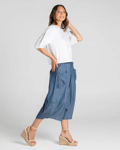 Boom Shankar Guru Skirt Chambray