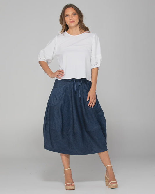 Boom Shankar Guru Skirt - Dark Denim