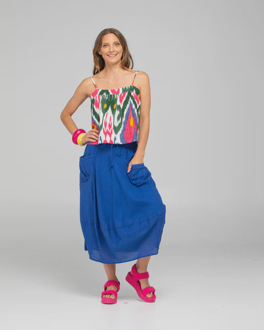 Boom Shankar Guru Skirt - Blue