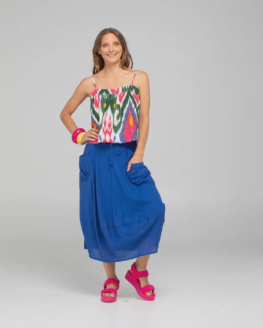 Boom Shankar Guru Skirt - Blue