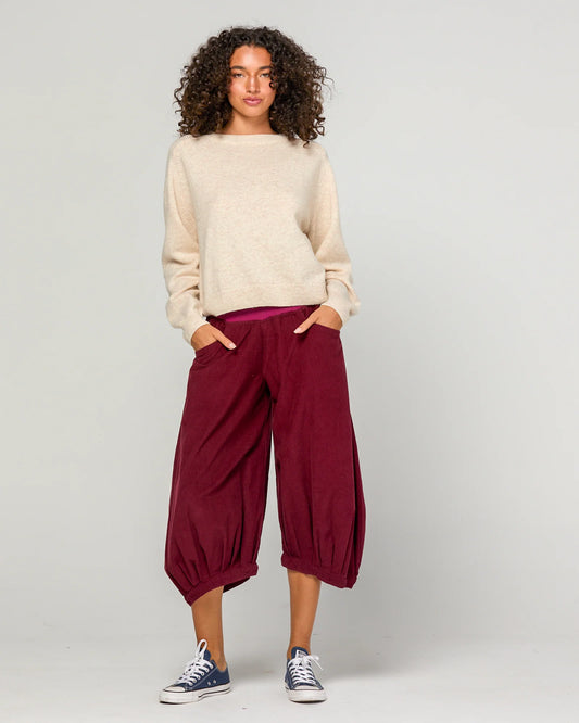 Boom Shankar Guru Pant - Merlot Cord