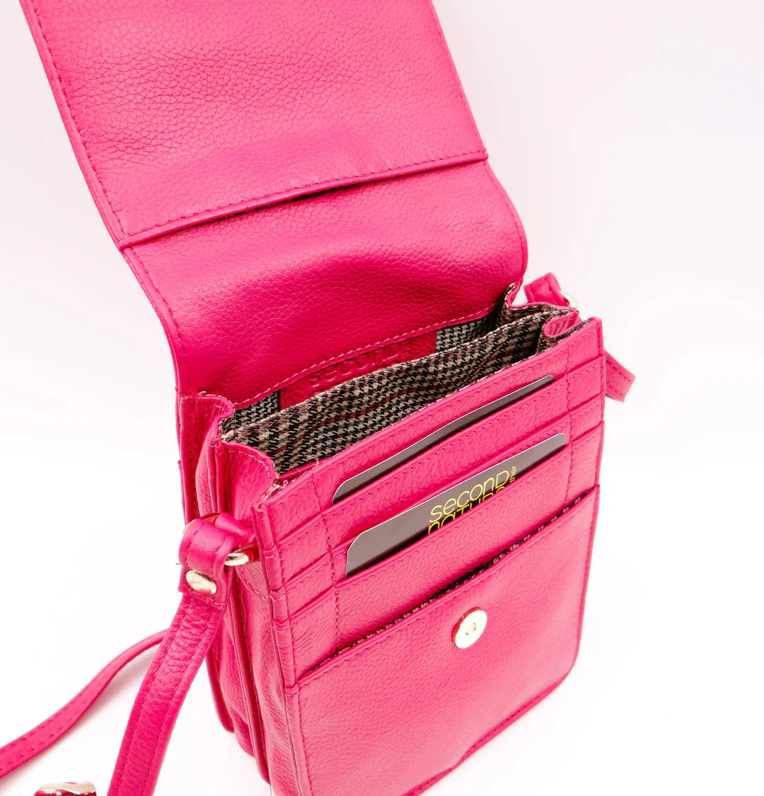 Second Nature Leather Travellers Crossbody Bag