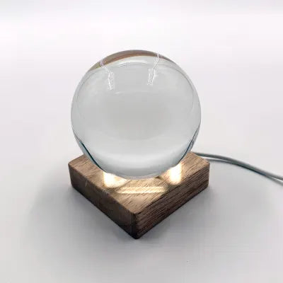J  & M Crystal Ball with Light - Cloud Heart