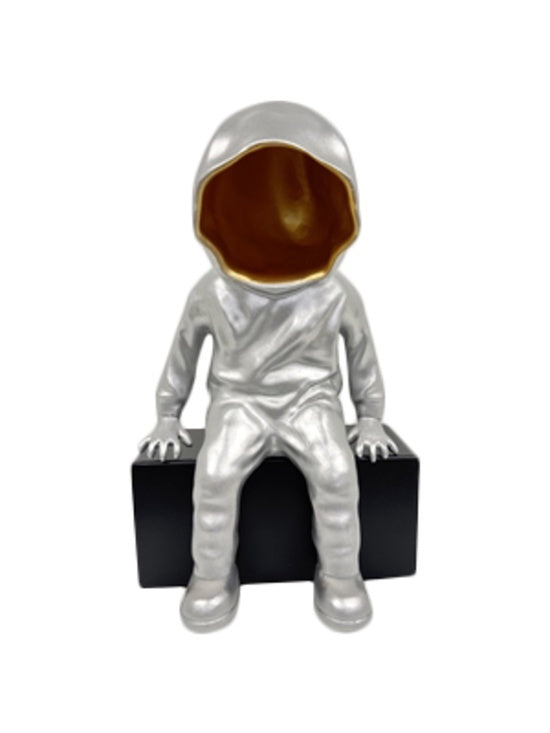 The Little Import Company Banksy Sitting Person - Silver