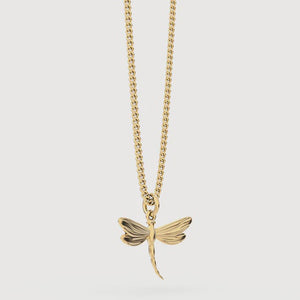 Chocli 18K Gold Plated Necklace - Dragonfly