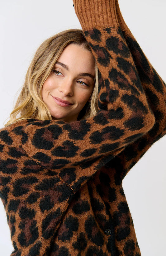 Cartel & Willow  Leah Leopard Cardi