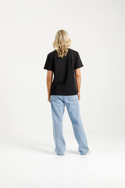 Homelee Chris Tee - Black with Shadow X