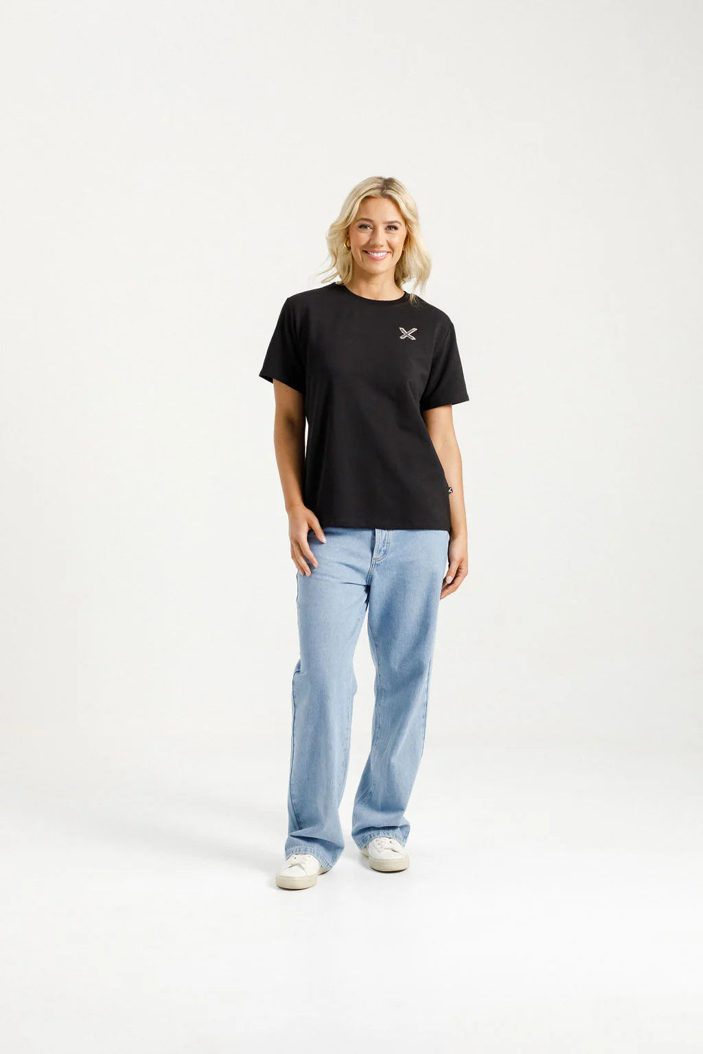 Homelee Chris Tee - Black with Shadow X