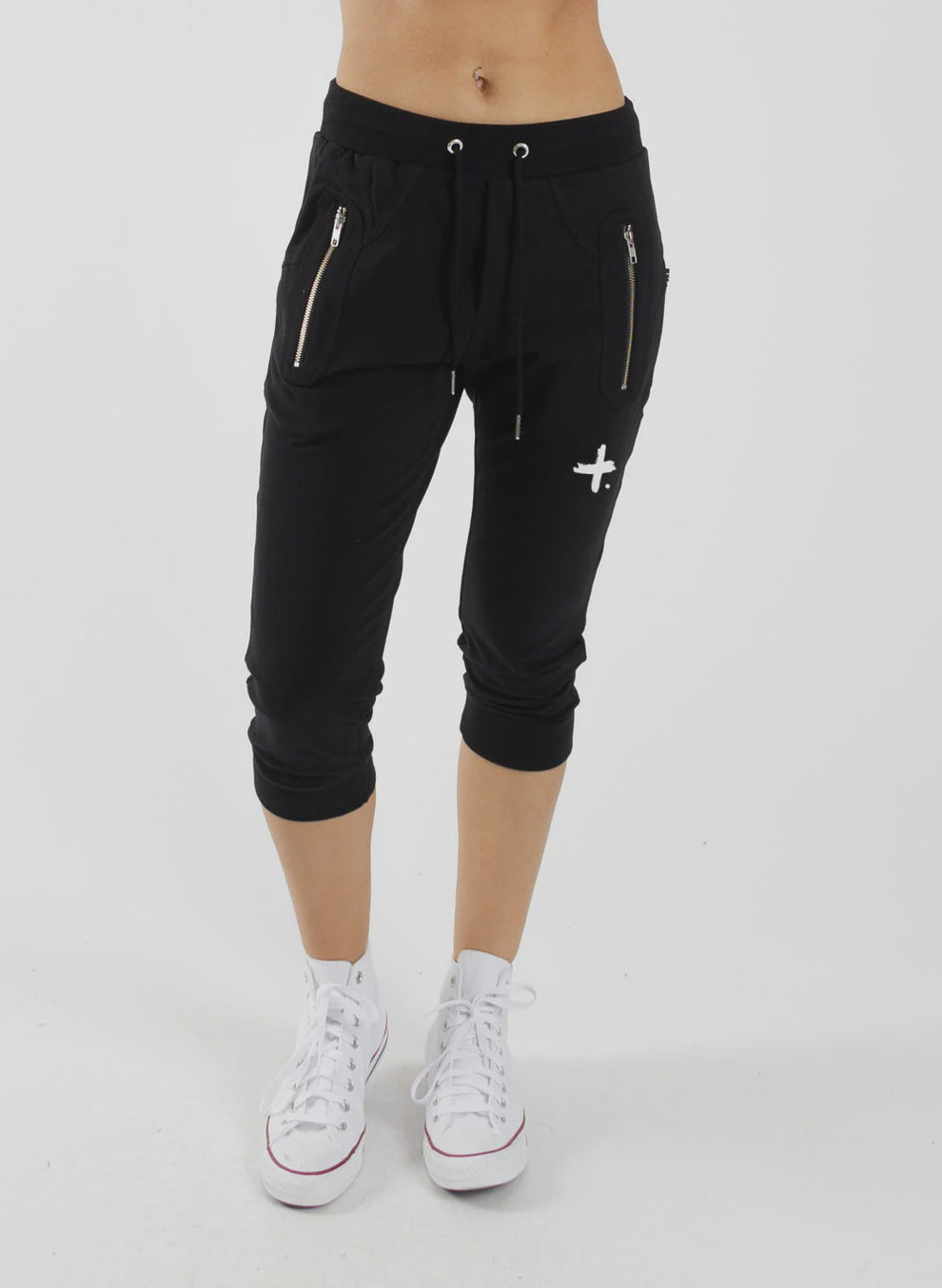 Federation Cut Trackies - Staple Black/White – Marigolds