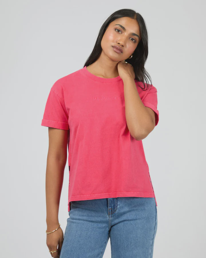All About Eve AAE Washed Tee - Berry