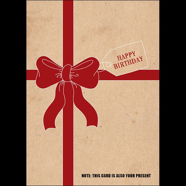 Defamations Card - Happy Birthday this card is your present