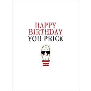 Defamations Card - Happy Birthday you prick