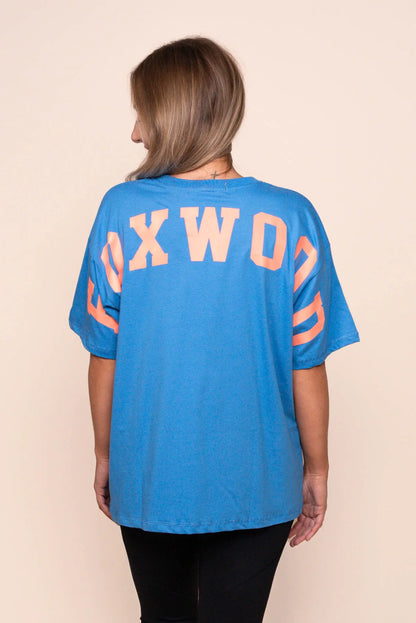 Foxwood Interval Tee - Bright Blue/ Orange