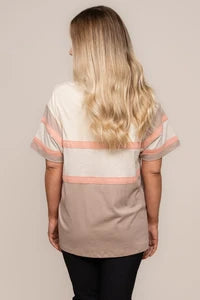 All About Eve Premier Panel Relaxed Tee - Blush