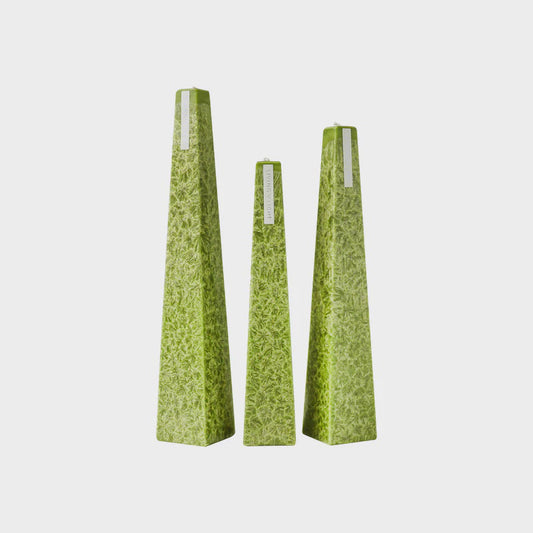 Living Light Icicle Candle Lemon Bergamot Medium (Green)