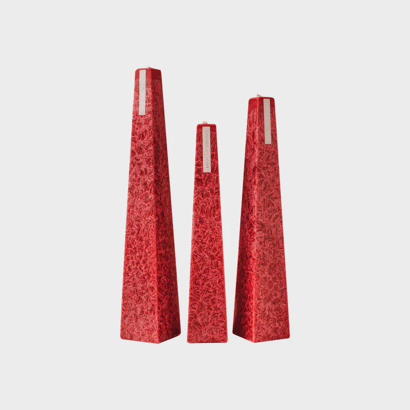 Living Light Icicle Candle Pohutukawa Medium (Red)