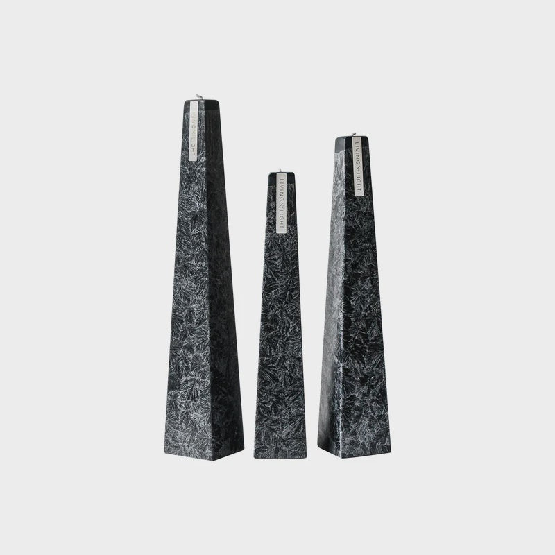 Living Light Icicle Candle Sandalwood Small (Black)